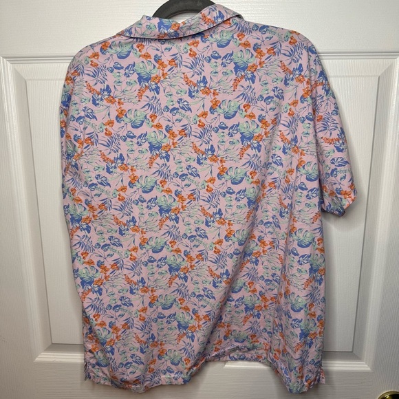 Uniqlo Womens Tropical Hawaiian Floral Button-down Short Sleeved Size XL GUC - Picture 4 of 6